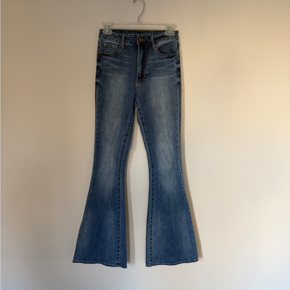 Articles Of Society Medium Wash Flare Jeans